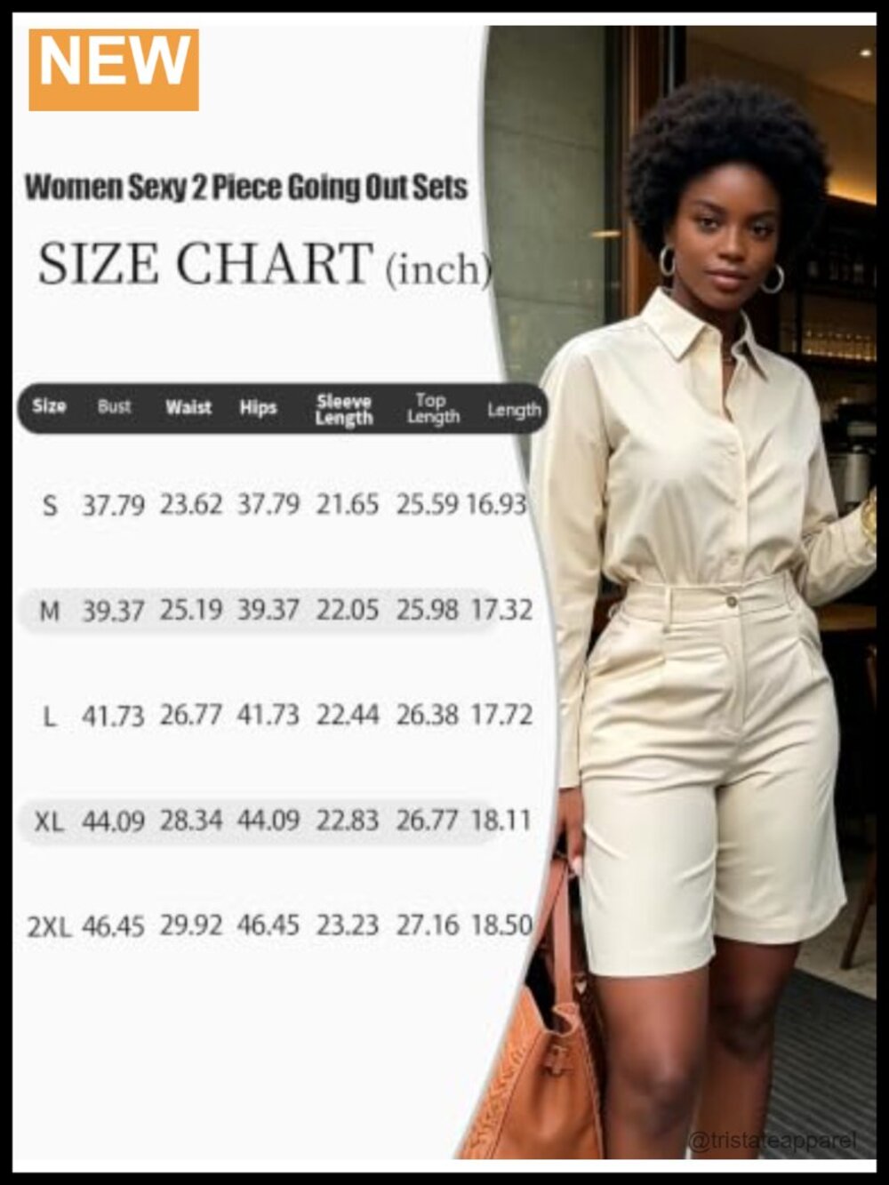 2 Piece Shirt Outfit Long Sleeve Button Down Top High Waisted Shorts Set - Picture 2 of 6